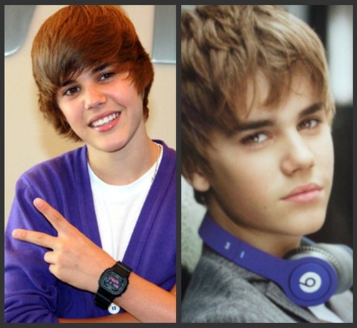  Before And After Bieber :)
