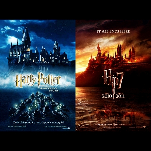 Harry Potter before and after :))
