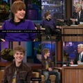 Justin Bieber 2010 & 2011 in  The Tonight Show with Jay Leno (difference) - justin-bieber photo