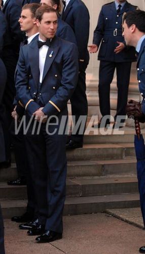  Prince William Attends RAF Sunset Ceremony