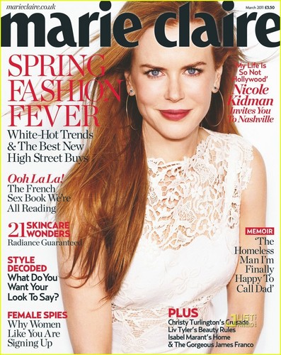  Nicole Kidman Covers 'Marie Claire UK' March 2011