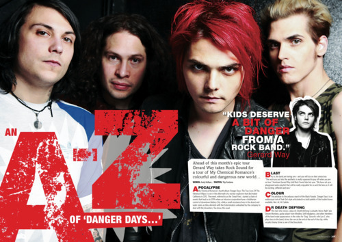 Gerard/MCR in Rock Sound Magazine (March 2011)