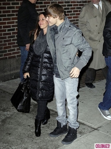 Justin With His Mom