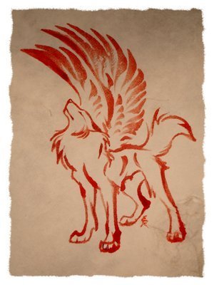  blood art भेड़िया
