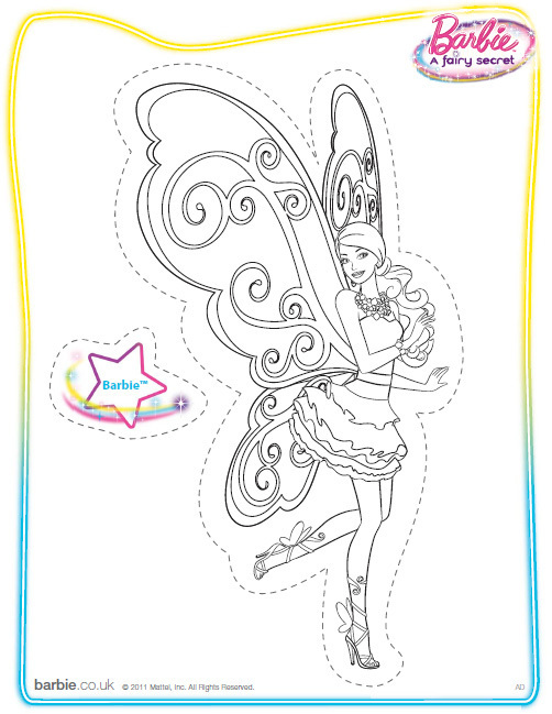 barbie coloring pages fairy secret. Barbie: A Fairy Secret