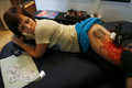 Girl with a HUGE MJ tattoo - michael-jackson photo