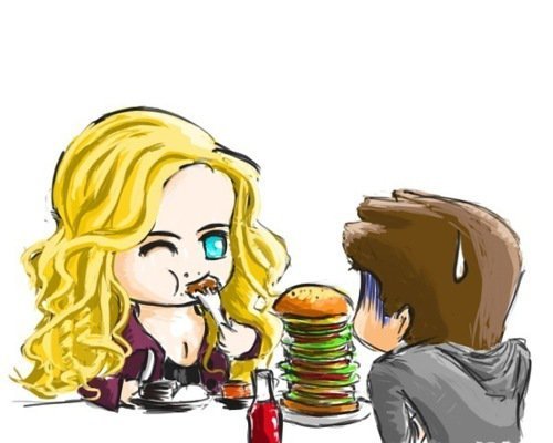 HA! Caroline&Stefan Cartoon! ♥