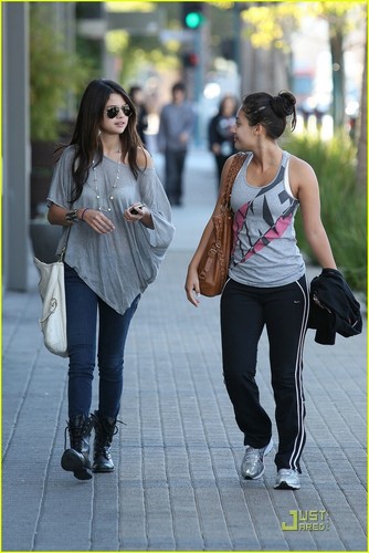  Selena out in Hollywood.