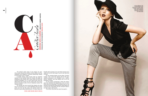 Candice Accola in the October 2010 issue of CH2 Magazine