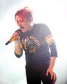 Gerard Way of My Chemical Romance performs at Wembley Arena on February 12, 2011 in London - my-chemical-romance photo