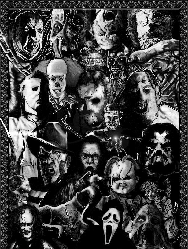 Horror films collage - Horror Movies Fan Art (19280134) - Fanpop