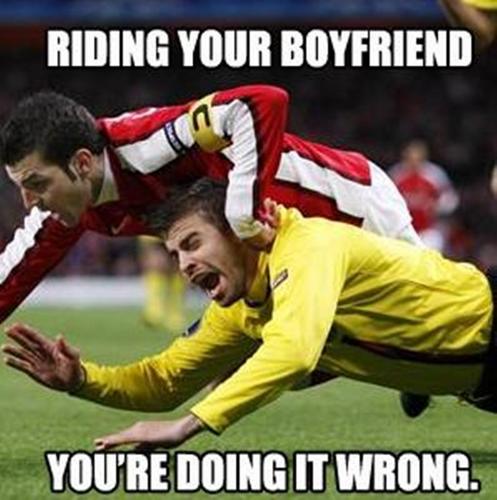 Riding your boyfriend. You are doing it wrong