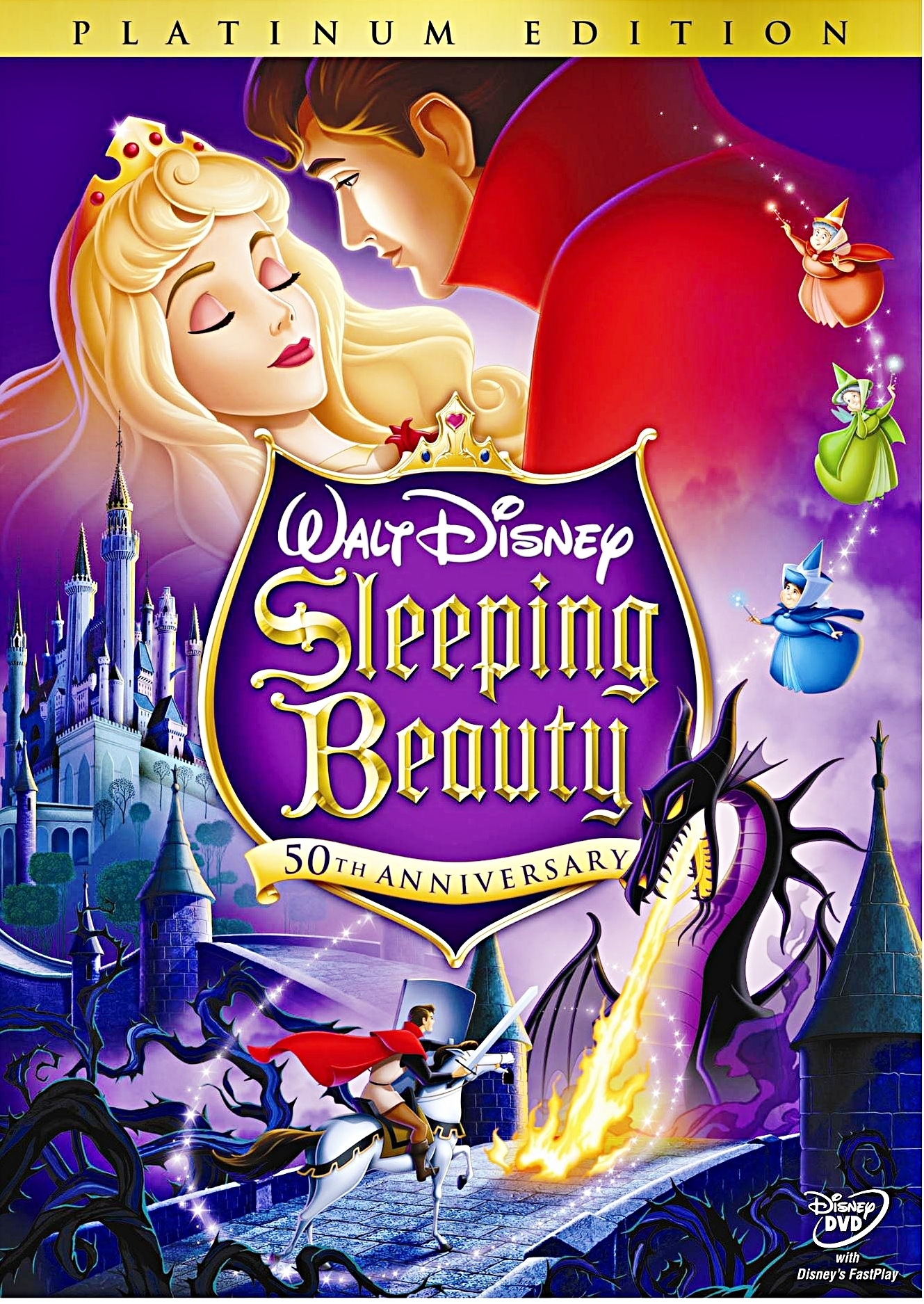 Sleeping Beauty - Two-Disc Platinum Edition Disney DVD Cover - Walt Disney  Characters Photo (19286223) - Fanpop