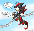 if shadow missed the rail - shadow-the-hedgehog photo