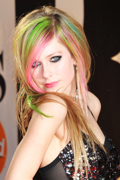 Avril Lavigne on the Red Carpet at the 2011 Brit Awards