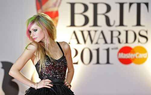  Avril at Brit Awards 2011