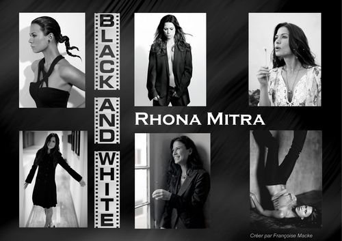  Rhona Mitra Black and white
