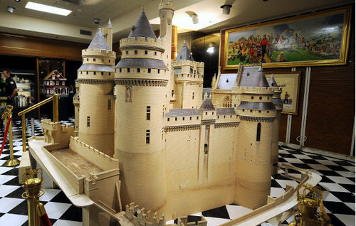 Castle that was in the Neverland house living room 