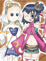 Haruna and Guelle Cosplaying - inazuma-eleven fan art
