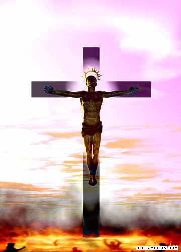  Иисус dying on the пересекать, крест