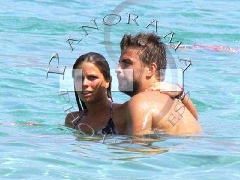 Nuria and Gerard in water