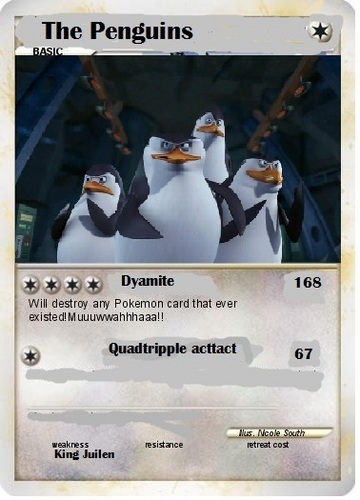 Score a penguin pokemon card