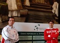 Stepanek and Federer - tennis photo