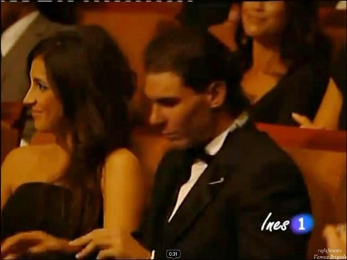  Xisca Perello and Rafael Nadal at Laureus Awards