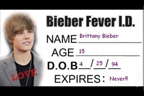  Bieber Fever I.D