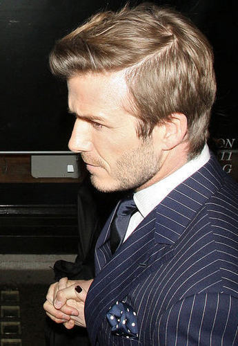 David Beckham at london fashion week party Feb 22 2011
