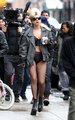 GaGa on the streets of NYC with HBO (Feb. 21st) - lady-gaga photo