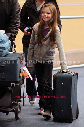  Mackenzie arriving to the Vancouver airport