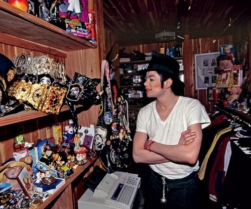  Michael in his closet