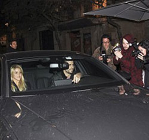  Piqué and Shakira car