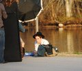 Rob on the set of his new 'Vanity Fair' Photoshoot (Feb. 7, 2011)  - twilight-series photo