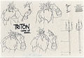 Walt Disney Sketches - King Triton - walt-disney-characters photo