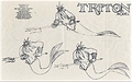 Walt Disney Sketches - King Triton - walt-disney-characters photo