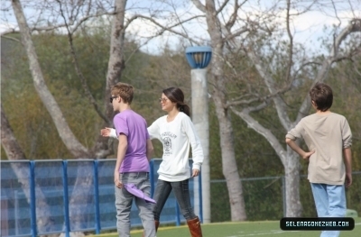 02-26-11: Selena Gomez And Justin Bieber At Laguna Niguel In Orange County