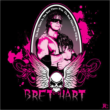 Fan Art of Bret Hart for fans of Bret " hitman" Hart. 