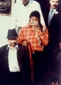Michael Jackson wearing a Burberry scarf - michael-jackson photo