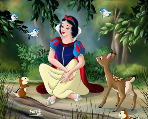  Walt Disney peminat Art - Princess Snow White