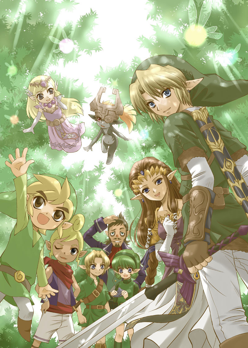The Legend of Zelda Characters images Zelda and Link Through the Years 