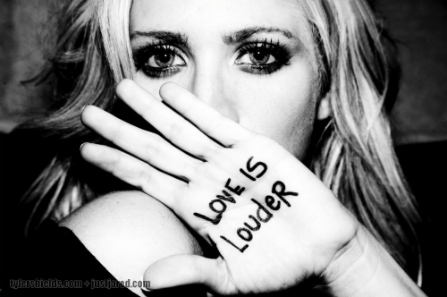 'Love is Louder' photoshoot
