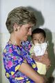 Diana Holding A Baby In Brazil - princess-diana photo