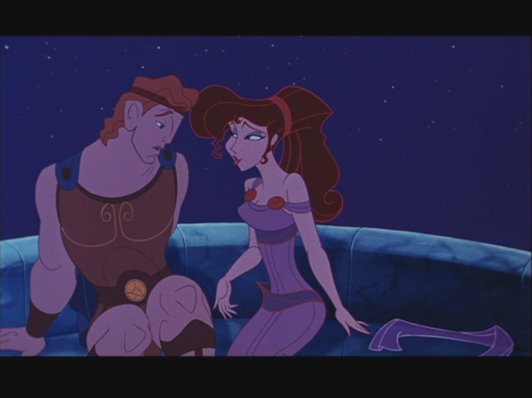 ãƒ‡ ã‚£ ã‚º ãƒ‹--ã‚« ãƒƒ ãƒ— ãƒ« Image: Hercules and Megara (Meg) in "Hercules" .