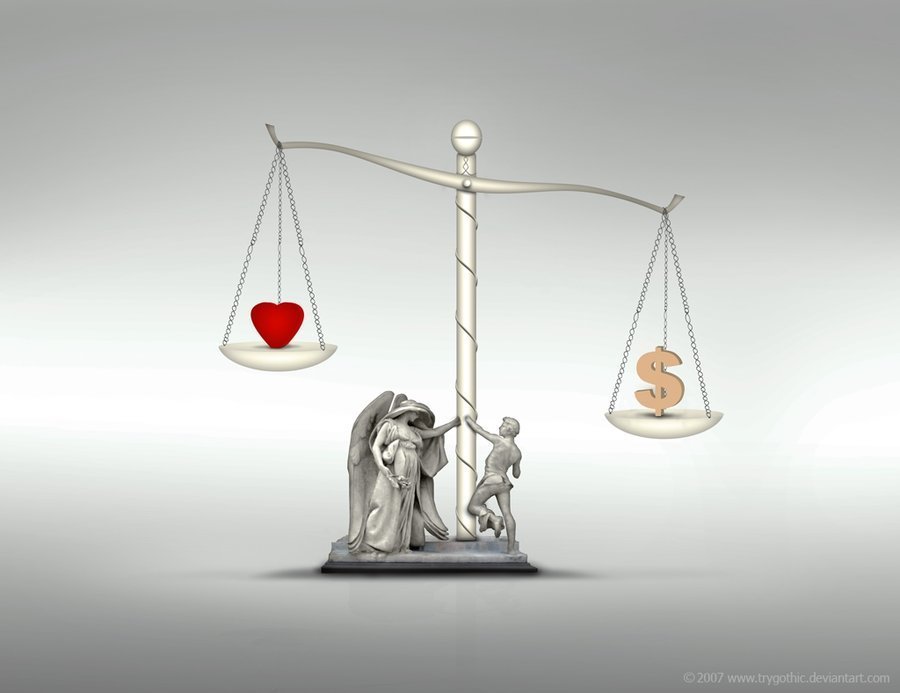 love vs money