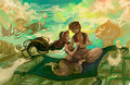 Aladdin & Jasmine - disney-princess fan art