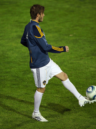  David And The LA Galaxy Playing A football Match Against Club Tijuana - March 3, 2011