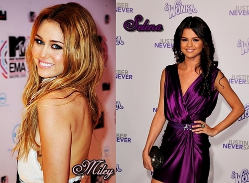  Miley Cyrus vs. Selena Gomez