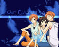 Twins and Haruhi Wallpaper - ouran-high-school-host-club photo